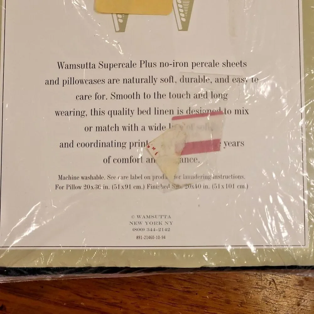 2 Wamsutta Supercale Plus King Pillowcases Tyler Plaid Hunter Green USA SEALED